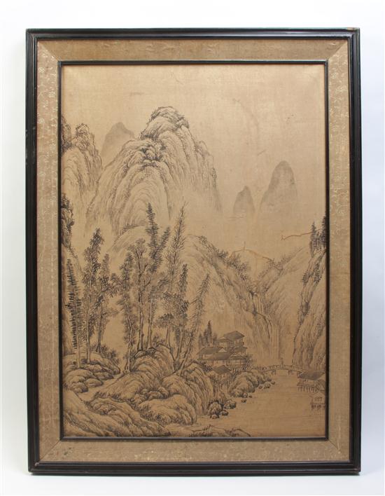 A Pair of Chinese Landscape Paintings