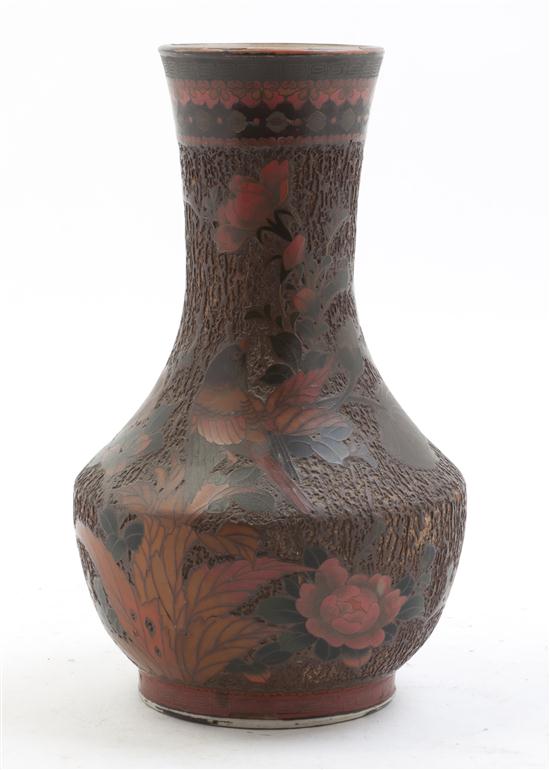 A Chinese Lacquer and Cloisonne 15406c