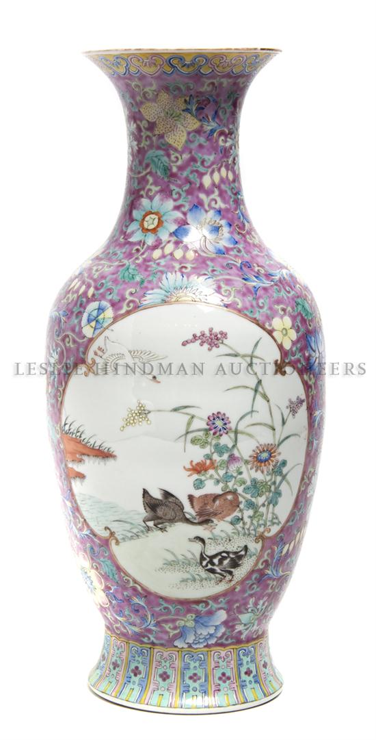 A Chinese Porcelain Baluster Vase