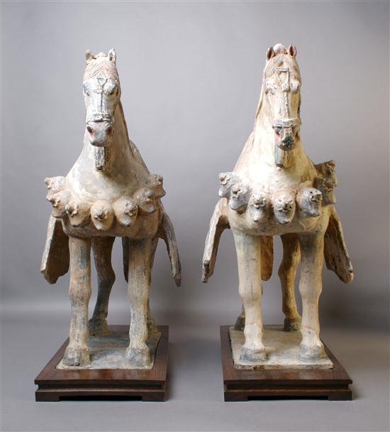 A Pair of Chinese Pottery Horses 154072