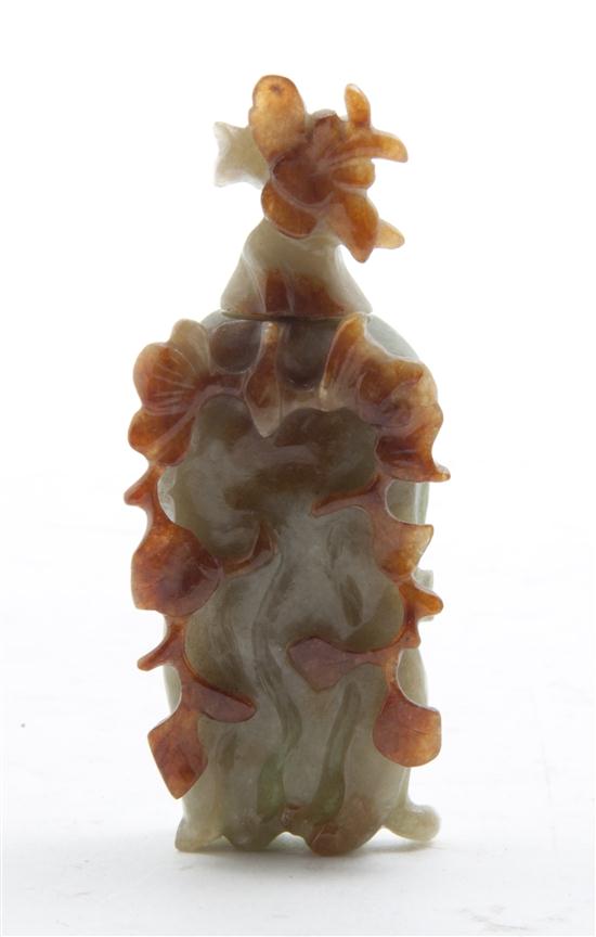 * A Jadeite Buddha Hand Snuff Bottle