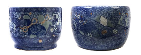 A Japanese Porcelain Jardiniere