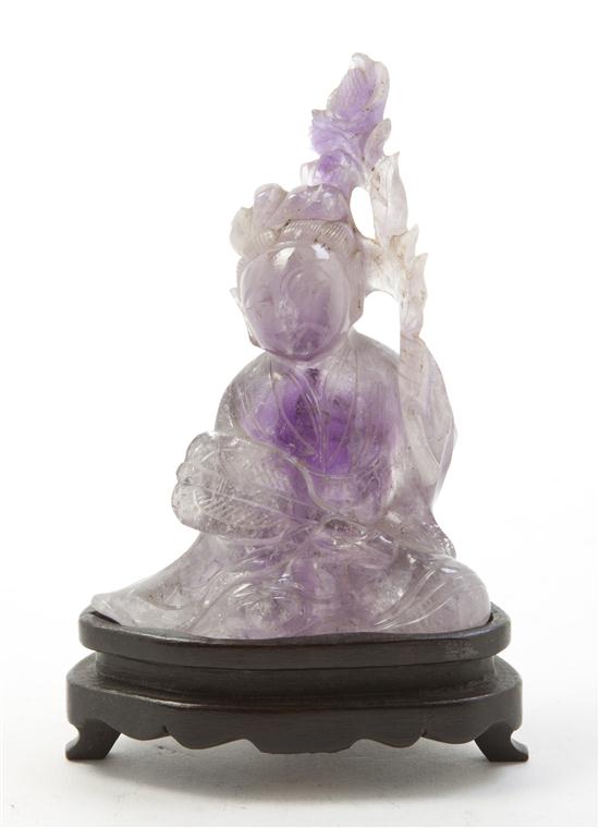 A Chinese Carved Amethyst Model 15408b