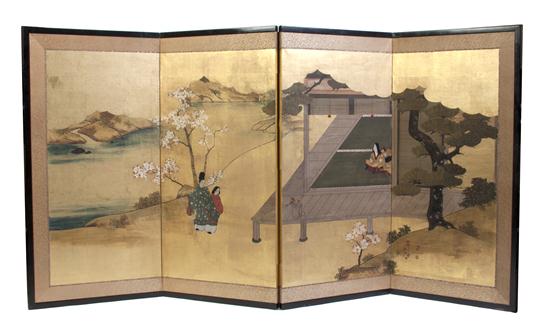  A Japanese Four Panel Folding 154091