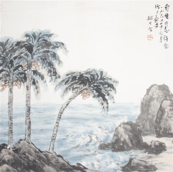 A Chinese Scroll Painting ink on 15409b