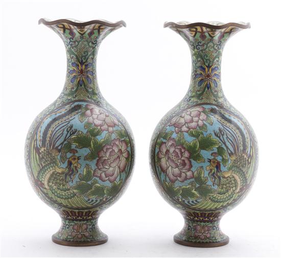  A Pair of Japanese Cloisonne 1540e1