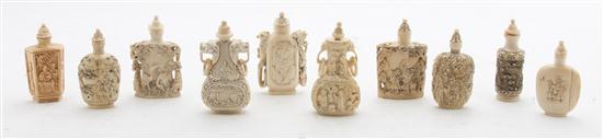  A Group of Eleven Ivory Snuff 1540e4
