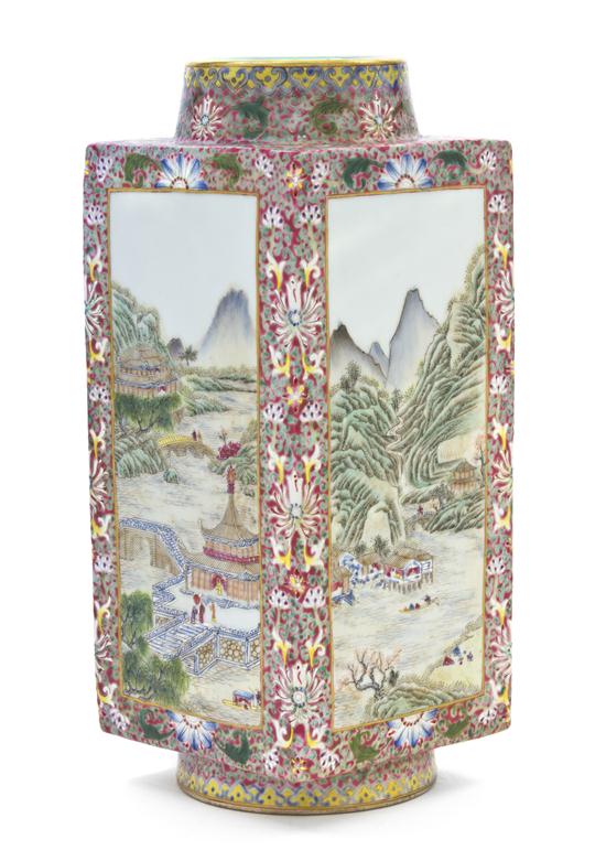 A Chinese Famille Rose Cong Form 1540ec