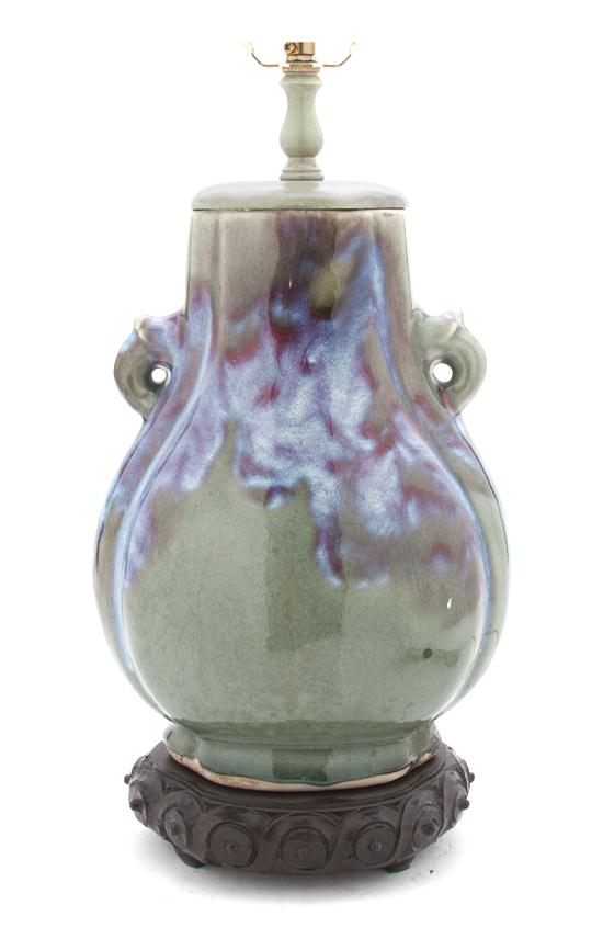 A Chinese Porcelain Hu Form Vase