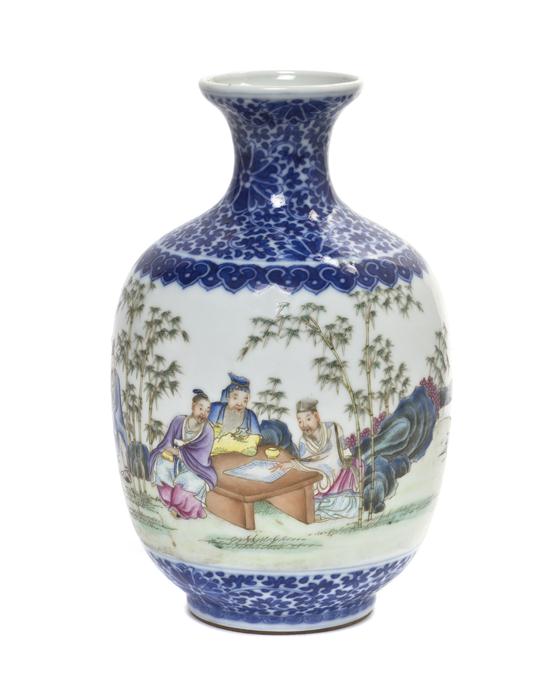 A Chinese Famille Rose Baluster