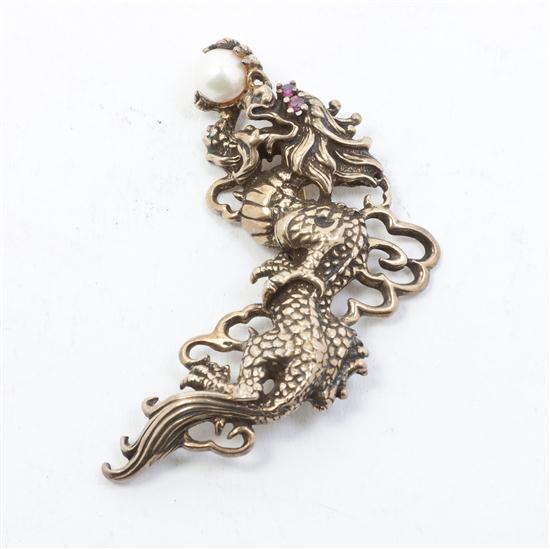 A Sterling Silver Dragon Pendant 154121