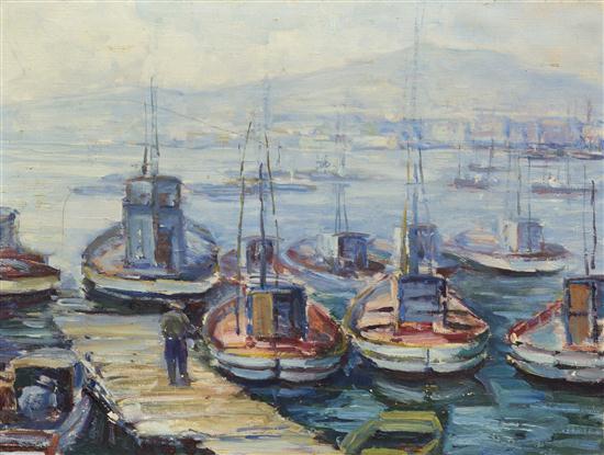 Frances Clark (19th/20th century) Harbor