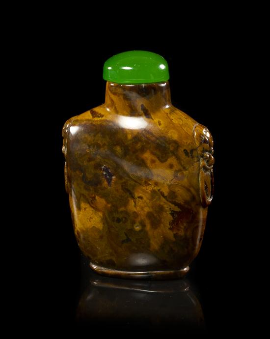 * A Naturalistic Amber Snuff Bottle