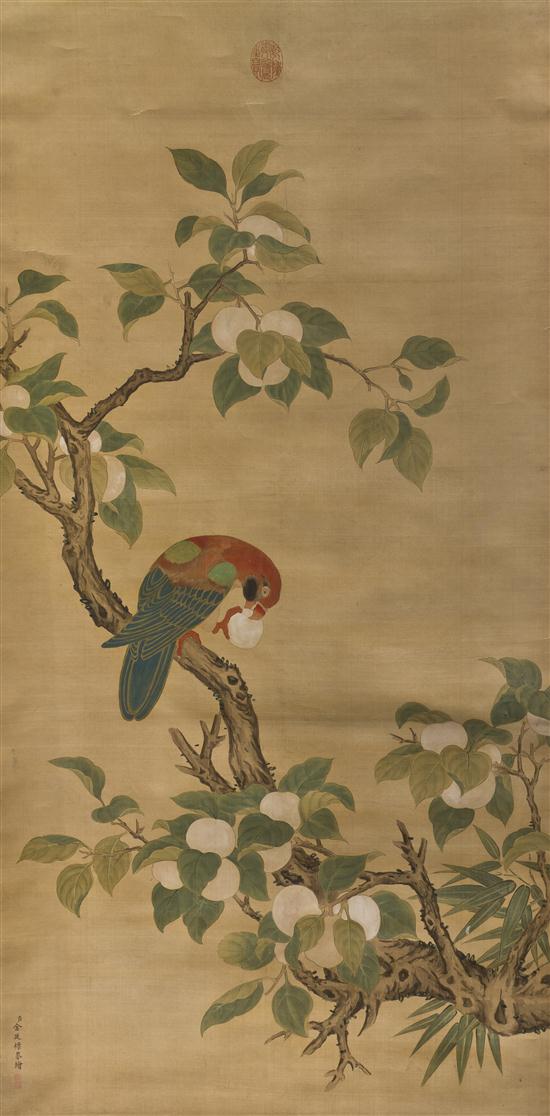 * A Chinese Painting of a Parrot