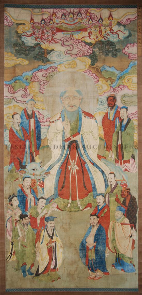 A Chinese Painting on Silk of Immortals 154222