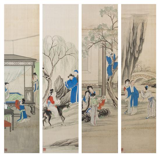 A Set of Four Chinese Paintings 15421f
