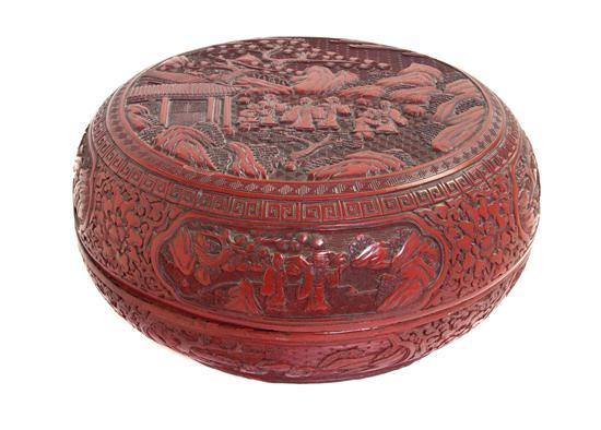  A Chinese Carved Cinnabar Lacquer 154238