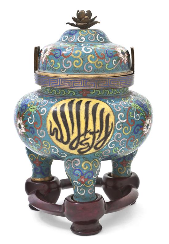 A Chinese Cloisonne Censer with 154244