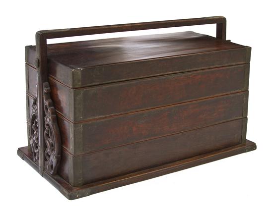 A Mixed Woods Tiered Box with Jichimu 154252