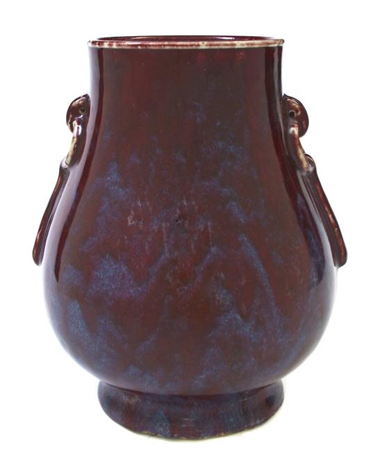 A Chinese Flambe Glazed Hu Form 15426f