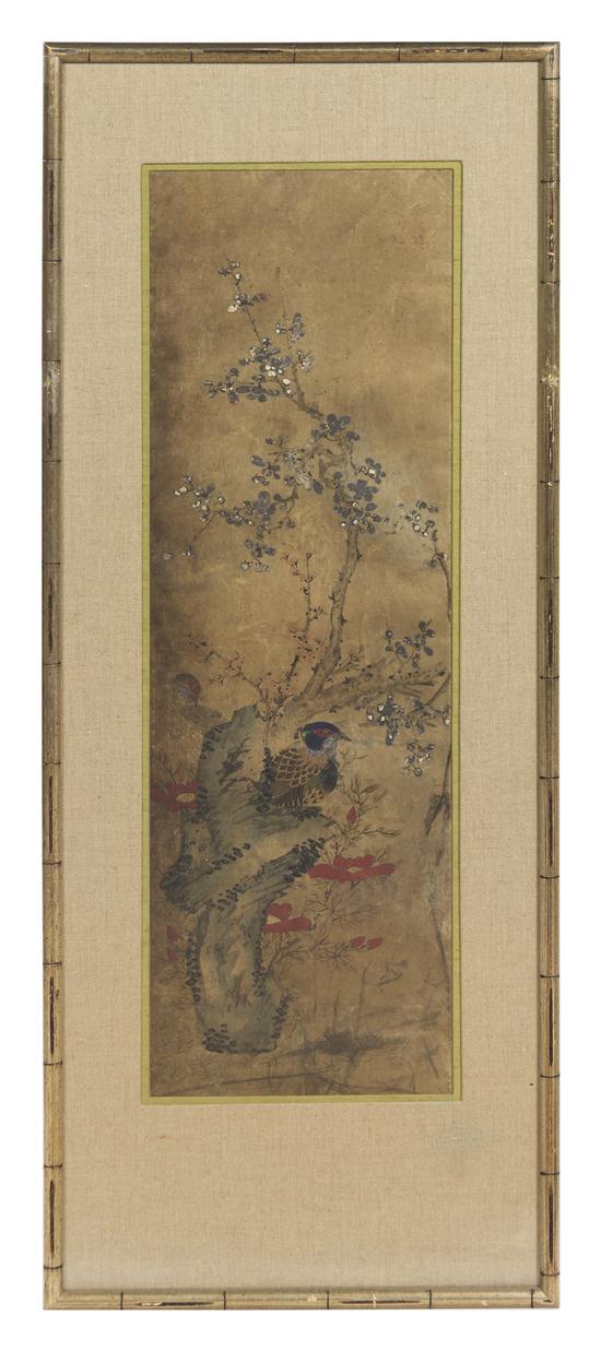 A Korean Painting depicting a pheasant 1542bb