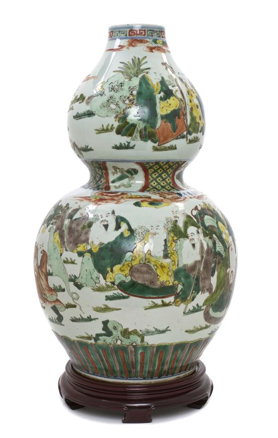  A Chinese Famille Verte Double 1542ec