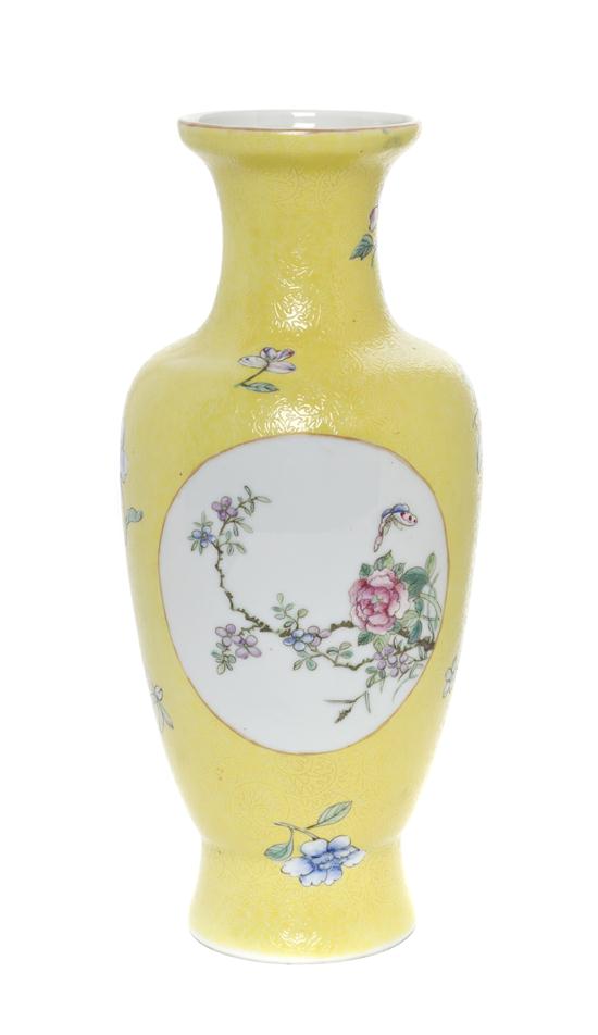 A Chinese Porcelain Baluster Vase 19th