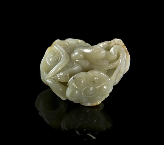 A Chinese Carved Jade Toggle of