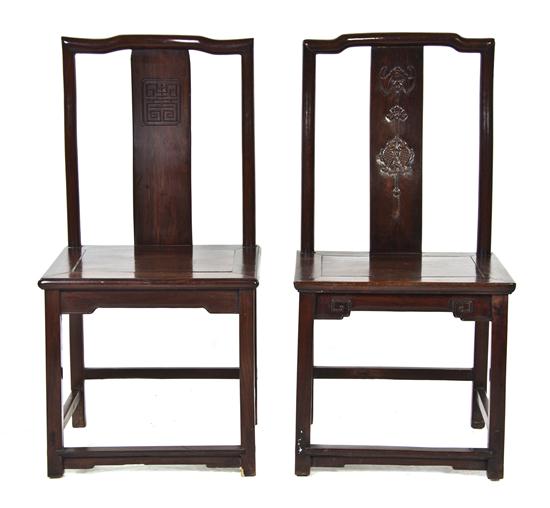 A Near Pair of Chinese Hardwood 15431d