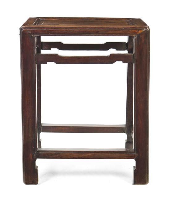 A Chinese Mixed-Hardwood Low Table having