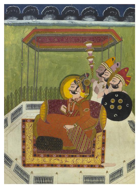 An Indian Mughal Painting of Akbar 15432a