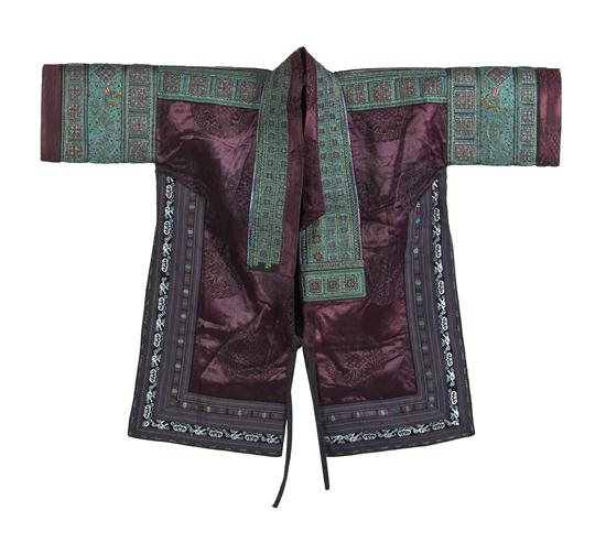 A Chinese Mio Embroidered Coat