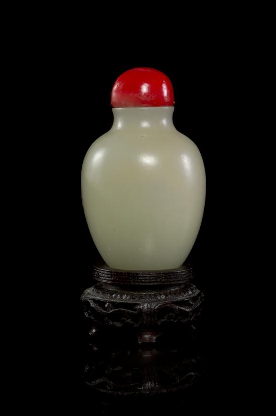 A Chinese Jade Snuff Bottle of