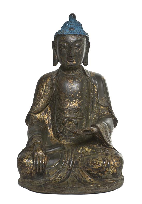 A Chinese Bronze Model of Buddha
