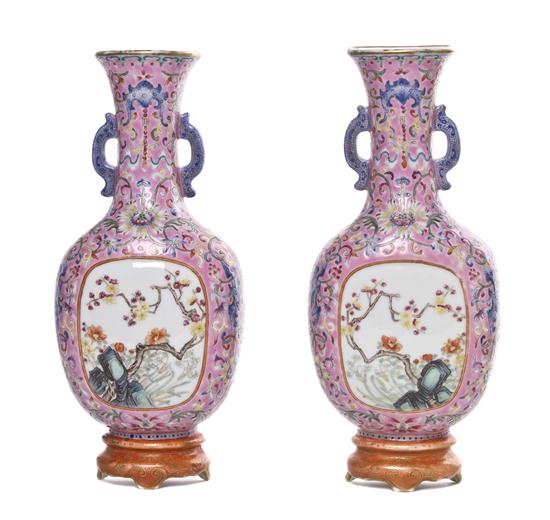 A Pair of Chinese Porcelain Wall