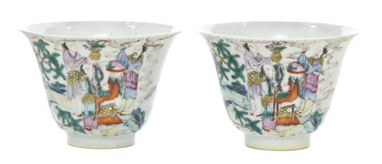 A Pair of Chinese Enameled Porcelain