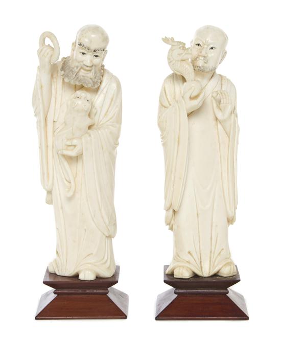 A Pair of Chinese Carved Ivory 154426