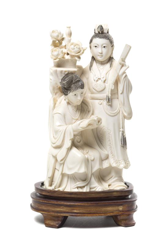  A Chinese Ivory Figural Group 154438