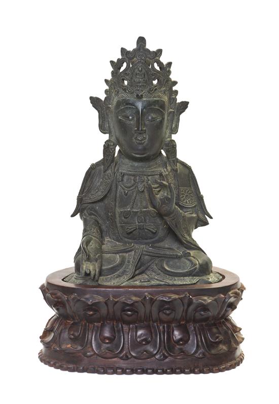 A Bronze Figure of a Buddhist Deity