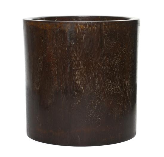 A Chinese Rosewood Brush Pot of 154496