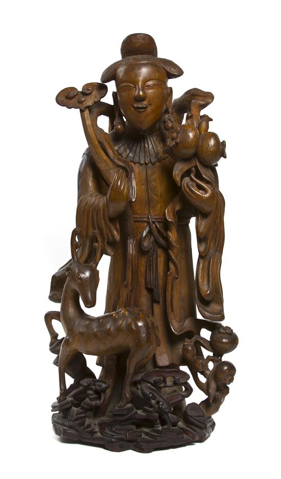 A Chinese Carved Wood Figure late 154498