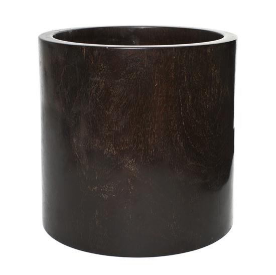 A Chinese Rosewood Brush Pot of