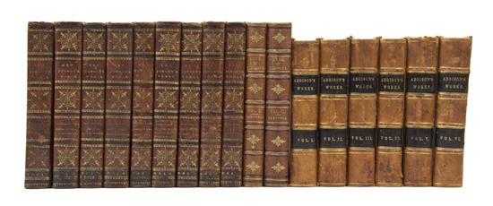 * (BINDINGS) A group of 17 volumes.