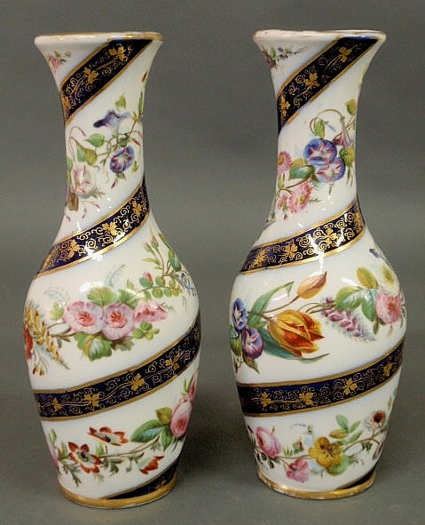 Pair of French porcelain vases 156ca1