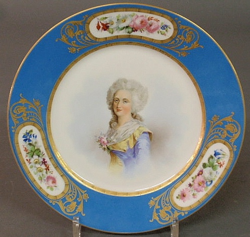 Sevres porcelain plate late 19th