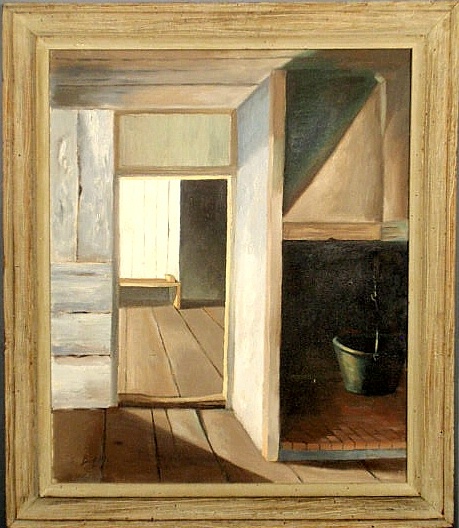 Oil on canvas painting 20th c.
