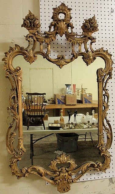 George III carved giltwood mirror 156cd1