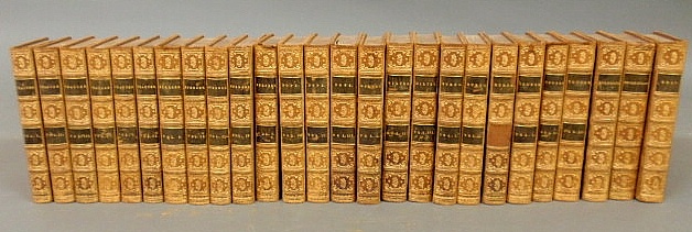 Twenty-six volume set of leather-bound