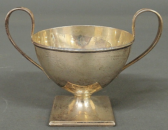 Sterling silver two-handled sugar