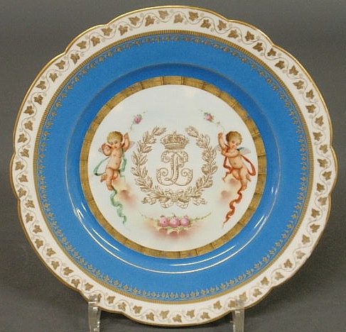 Sevres porcelain plate late 19th 156cff